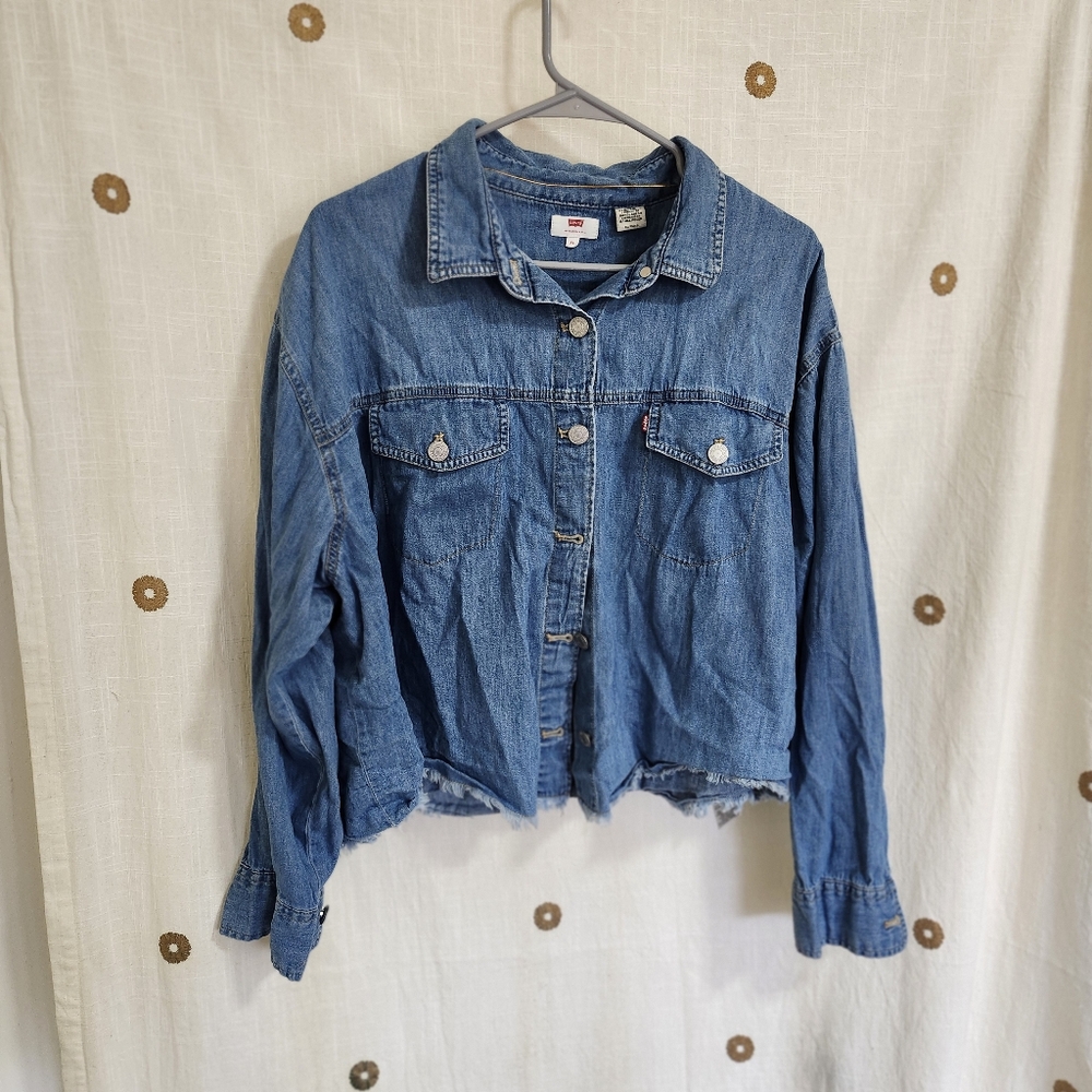 Levi's Blue Denim Shirt XL
